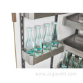 kitchen tandem organizers cabinet with pull out storage baskets